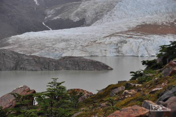 O Glaciar Grande e a Laguna Torre, no Parque Nacional Los Glaciares, perto de El Chaltén, na Argentina